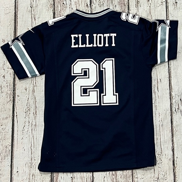 Ezekiel Elliot Dallas Cowboys NFL Football Youth Boys Sports Jersey Shirt - Picture 2 of 5